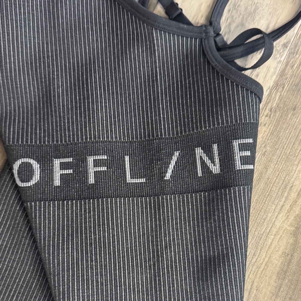 OFFLINE Black Ribbed Authletic Jumpsuit - Picture 3 of 4